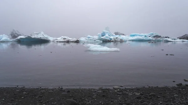 Diamond Beach Islandia Imagen Contiene Poco Ruido Debido Alta Iso — Foto de Stock