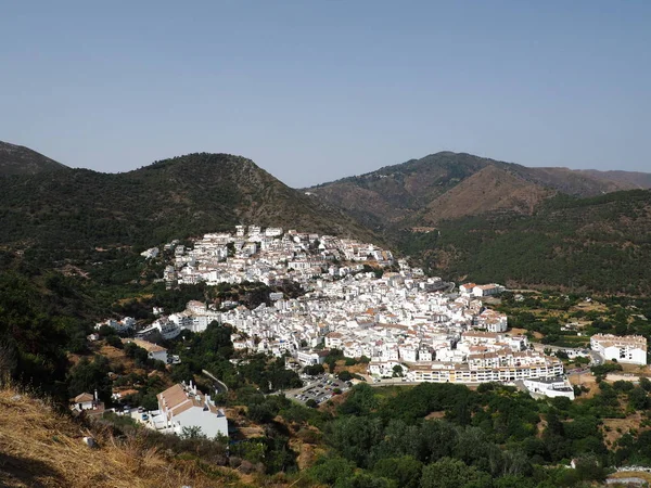 Tipik Beyaz Dağ Köyü Ojen Malaga Eyaleti Endülüs Spanya Avrupa — Stok fotoğraf