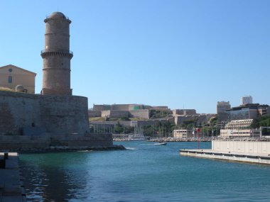 Marsilya Provence Limanı Girişinde Fanal kule , Fransa