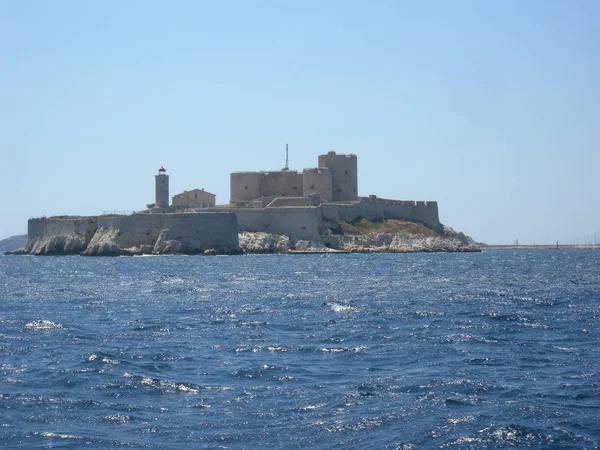 Hrad Island Friúl Archipielago Marseille Francie — Stock fotografie