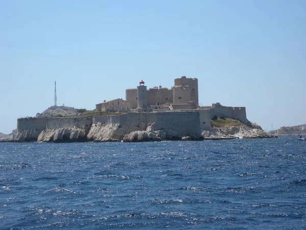 Slott Frioul Archipielago Marseille Frankrike — Stockfoto
