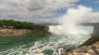Niagara Falls Horseshoe Falls bölümüne. Zaman atlamalı.