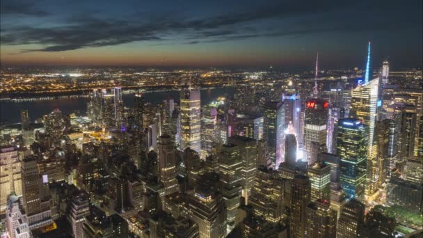 New York, USA - June 28, 2018: Time lapse of New York at summer evening. — Stock Video