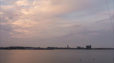 Massachusetts Boston Skyline Timelapse. ABD.