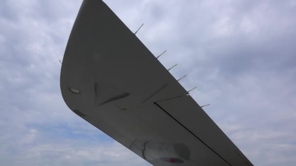 Wunstorf, Germany - June 09, 2018: Bundeswehr Open Day on air base Wunstorf. E-3 AWACS Airborne Warning and Control System. — Stock Video