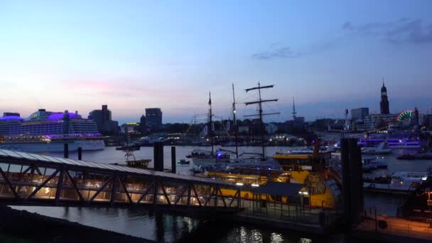 Hambourg Allemagne Mai 2018 829E Anniversaire Port Hambourg Est Toujours — Video