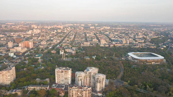 Vista panorámica de la Odessa. Fotografiado desde el dron. Sesión de fotos aéreas . — Foto de Stock