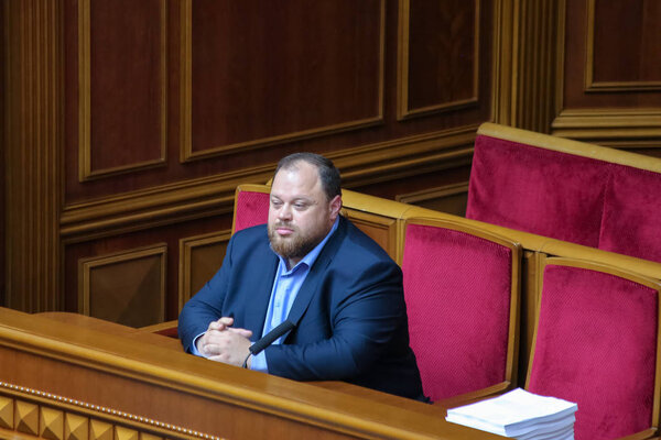 06.06.2019 Ukraine. Kyiv. Ruslan Stefanchuk - Representative of the President Vladymyr Zelenskyy in the Verkhovna Rada.