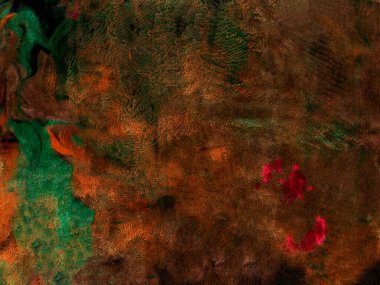 Soyut arkaplan, elle boyanmış doku, suluboya boya, sıçramalar, boya damlaları, boya lekeleri. Arkaplanlar, duvar kağıtları, kapaklar ve ambalaj kağıtları için tasarım.