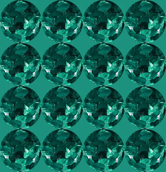 Simple green abstract background with gemstones, emerald. Seamless pattern, textured strokes. Design for backgrounds, wallpapers, covers and packaging, wrapping paper.