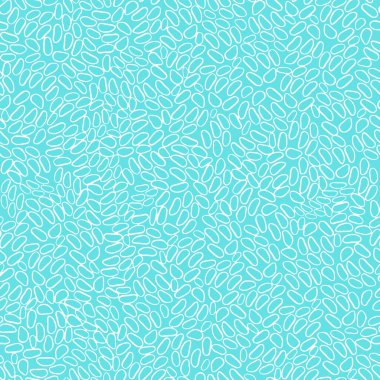 Noktalı hayvan izi. Basit açık mavi ve beyaz bohem arkaplan, pürüzsüz desen. İskandinav tarzı, duvar kağıdı, kumaş, tekstil, ambalaj kağıdı tasarımı.