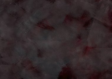 Damlaları, lekeleri, çizgileri ve lekeleri olan siyah-kırmızı soyut bir zemin. Elle boyanmış suluboya doku, grafit arkaplan. Kumaş, arka plan, duvar kağıtları, kapaklar için tasarım.