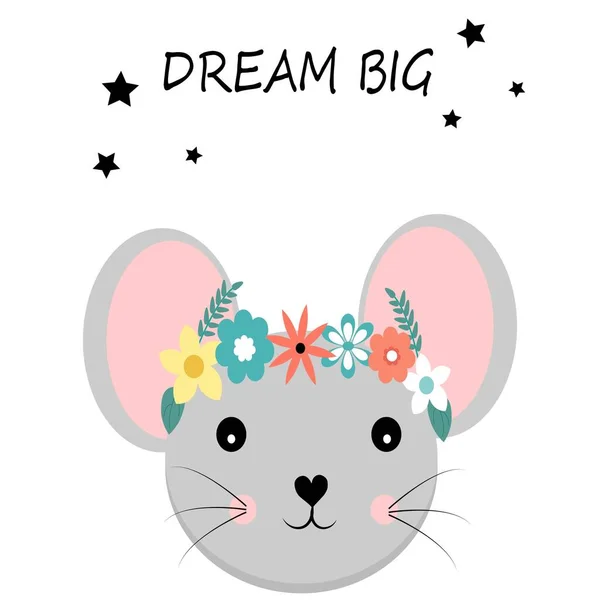 Mouse Greeting Card Baby Shower — Stock Photo, Image