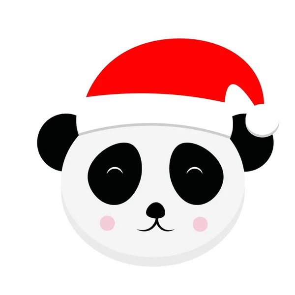 Vánoční Zvíře Santa Claus Klobouk Ilustrace — Stock fotografie