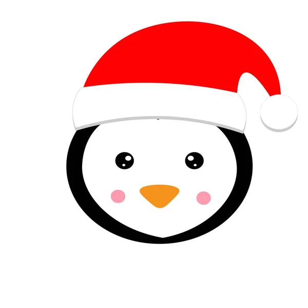 Χριστούγεννα Ζώο Στην Εικόνα Καπέλο Santa Claus — Φωτογραφία Αρχείου