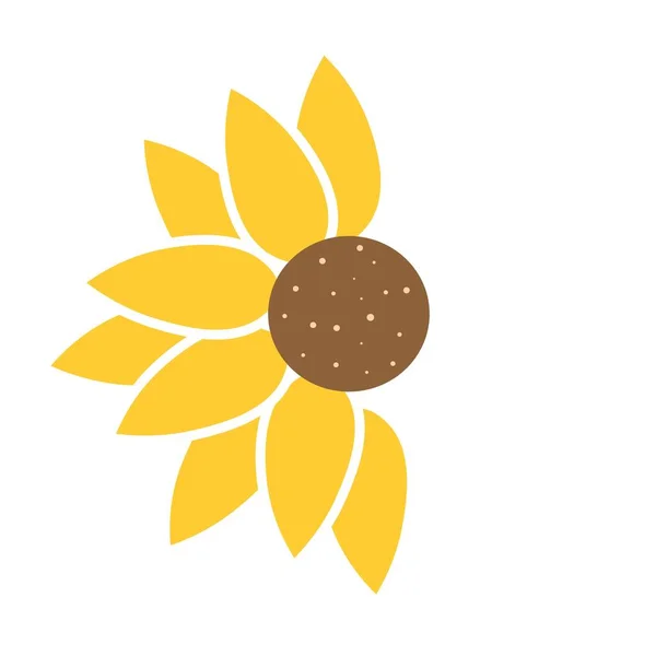Χαριτωμένο Ηλιοτρόπιο Απεικόνιση Λουλούδι — Φωτογραφία Αρχείου