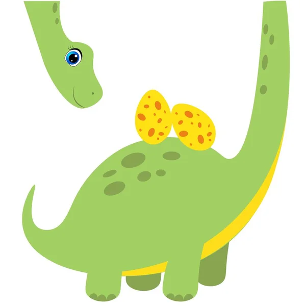 Serie Dinosauri Dei Cartoni Animati Illustrazione — Foto Stock