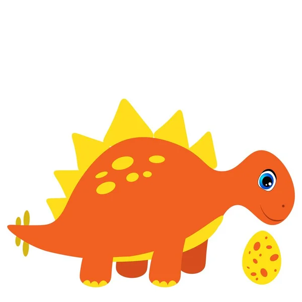 Set of cartoon dinosaurs   illustration