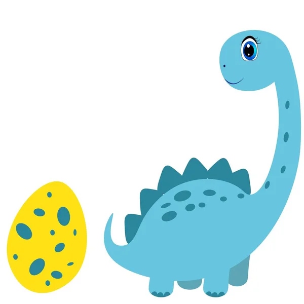 Conjunto Desenhos Animados Dinossauros Ilustração — Fotografia de Stock