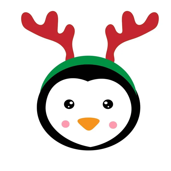 Bonito Natal Personagem Animal Desenho Animado Ilustração — Fotografia de Stock