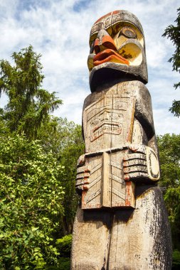 Haida totem direği Alberta yasama Bulding Edmonton Alberta Kanada