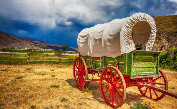 Old wagon in British Columbia Canada