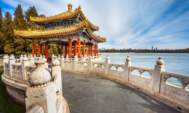 Pekin 'deki Pekin Parkı' nda.