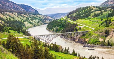 Fraser Nehri Williams Lake British Columbia Kanada köprü