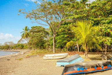 Playa beach Tarcoles Kosta Rika üzerinde