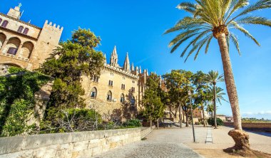 Palma de Mallorca Mallorca İspanya 12.22.2018 Katedral La Seu