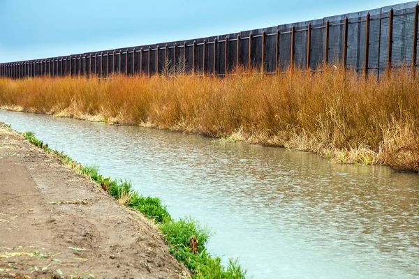 Συνοριακός Φράχτης Των Ηπα Στο Μεξικό Στο Πάσο — Φωτογραφία Αρχείου