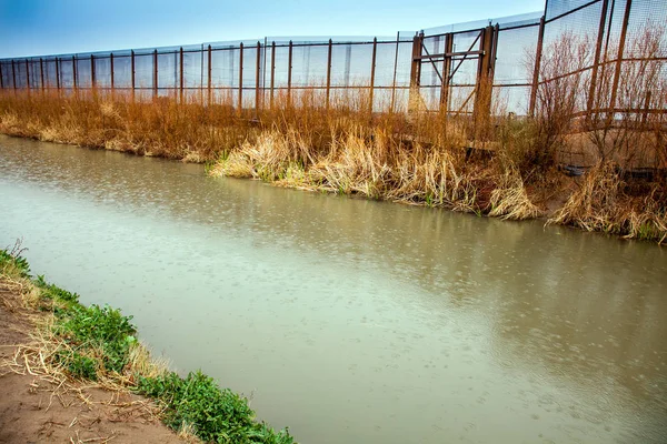 Border Fence Mexico Paso — Stock Photo, Image