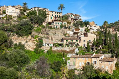Deia Mallorca İspanya 20. Küçük kasaba Deia Aralık 2018 görüntülemek