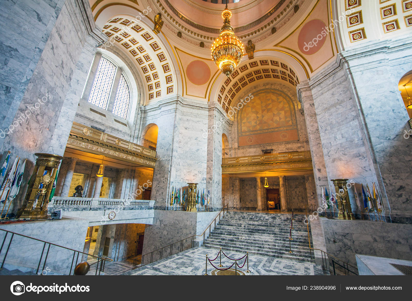 Olympia Seattle Washington Usa Julio 2018 Hall Capitolio Estatal