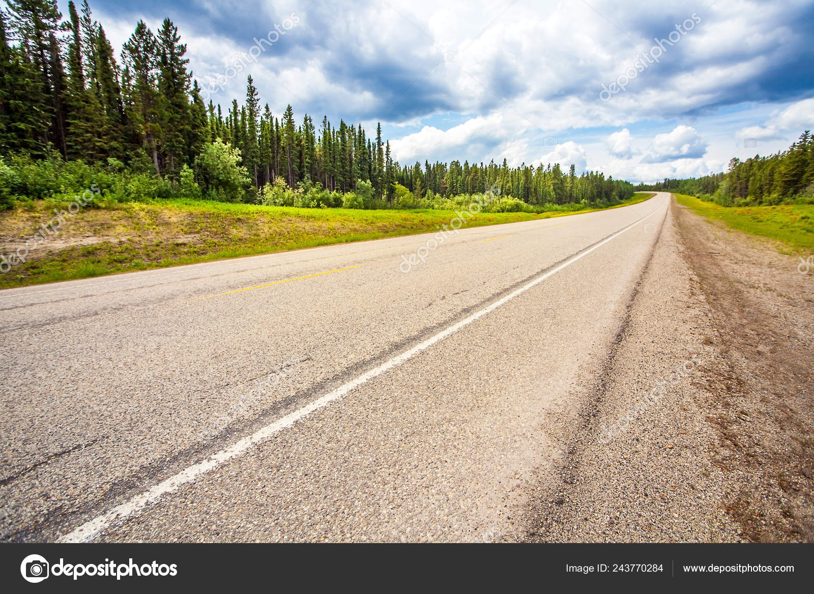 Highway Grande Prairie Grande Cache Alberta Canada — Stock Photo