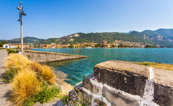 Paratico and Sarnico on the Lago d Iseo in Lombardy Italy