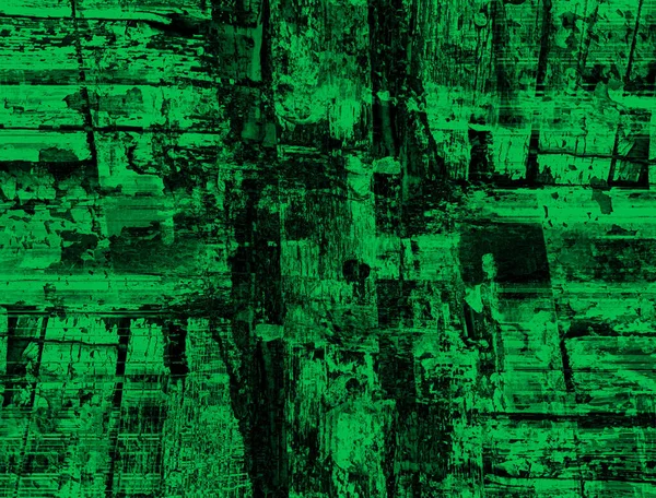 Abstract Groene Achtergrond Met Spectaculaire Zwarte Accenten Surrealistisch Muurdoek Moderne — Stockfoto