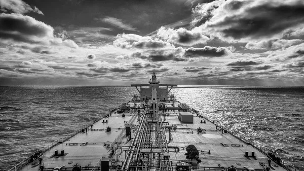 Tanker Proceeding Ocean — Stock Photo, Image