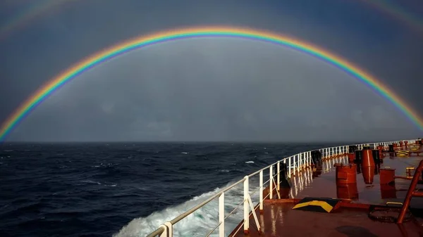 Een Tanker Procedure Door Oceaan — Stockfoto