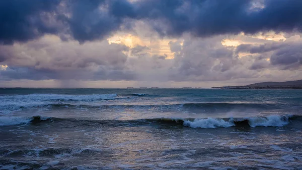 Zee Bij Heavy Storm — Stockfoto