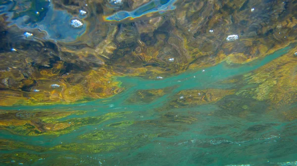 Вид Поверхность Морской Воды Морского Дна — стоковое фото