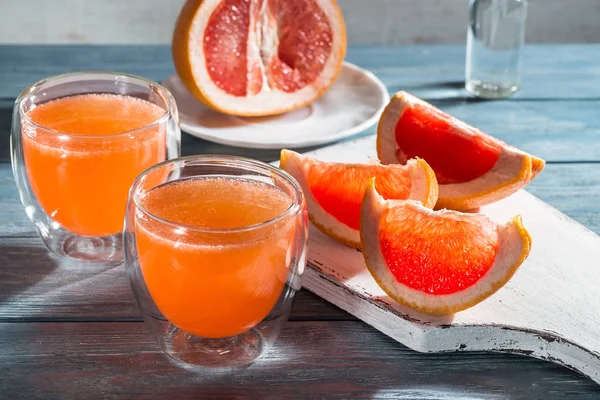 Afbeelding met grapefruitsap. — Stockfoto