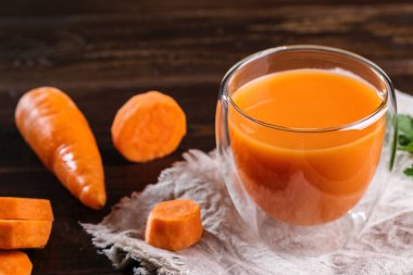 Havuç suyu ile görüntü.