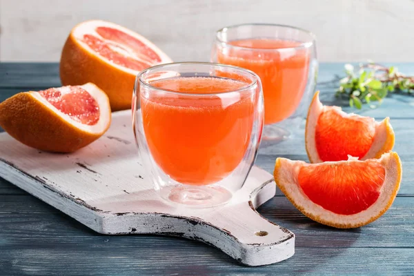 Afbeelding met grapefruitsap. — Stockfoto