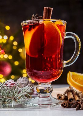 Sıcak şarap ile görüntü.