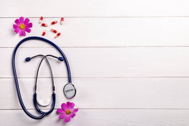 Stetoskoplu görüntü.