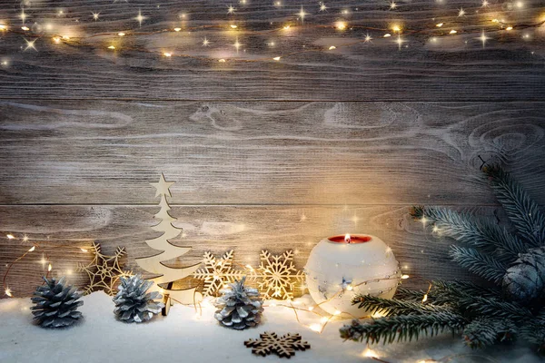 Kép karácsonyi dekorációval. — Stock Fotó