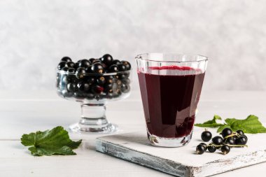 Kuş üzümü suyu ile görüntü.