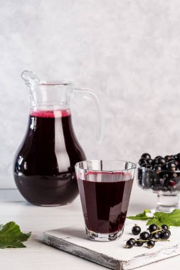 Kuş üzümü suyu ile görüntü.