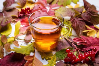 Çay eşliğinde görüntü.